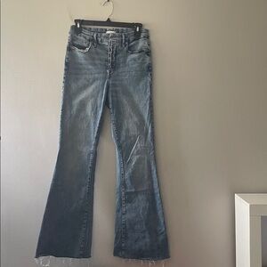 72. Good American High Rise Flared Jeans